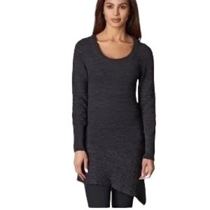 Prana Asymmetrical Hem Sweater Dress Tunic Sz L